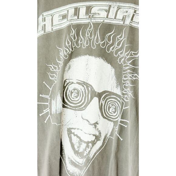 Hellstar T-Shirt Medium Rage  Heaven Sounds Like Dark Gray Oversized Streetwear - Picture 5 of 5